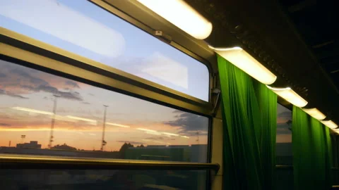 Window train railway Stock Footage 93249284