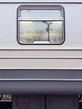 The window of the train, a single window in the train, art photo, conceptual  Stock Photos