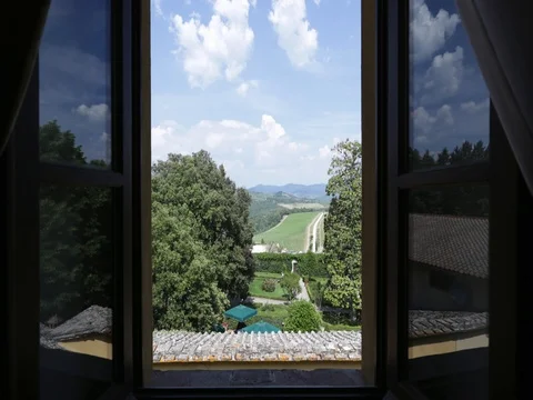 Window on Tuscany Stock Footage 77511808