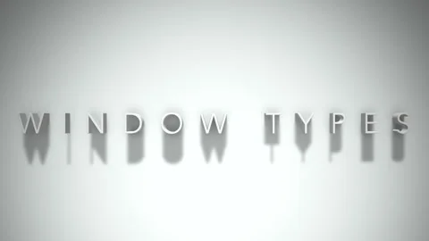 window types 3D title animation white te... | Stock Video | Pond5