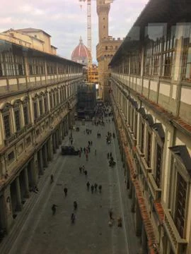 From the window of Uffizi Gallery Stock Photos