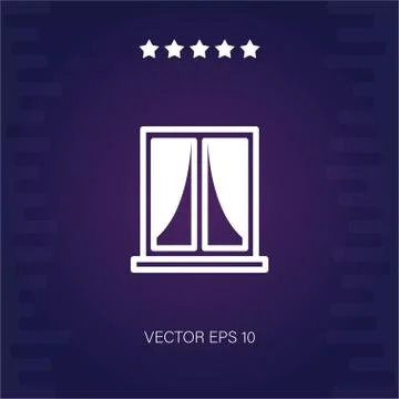 Window vector icon Stock Illustration