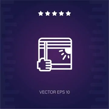 Window vector icon Stock Illustration