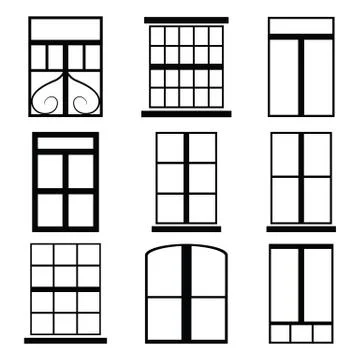 Window vector Stock Illustration
