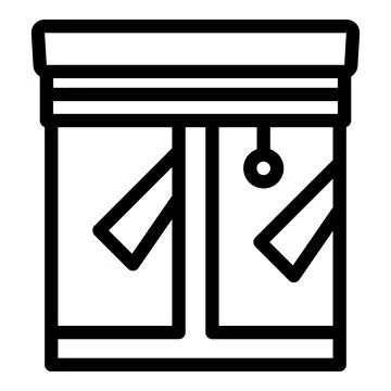 Window with venetian blinds partially open, letting in sunlight Stock Illustration