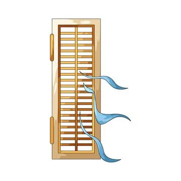 Window vent illustration Ilustración de archivo