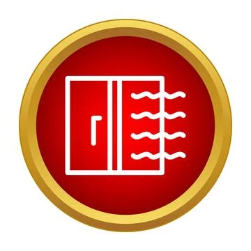 Window ventilating fresh air showing circulation icon Stock Illustration