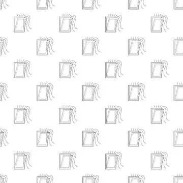 Window ventilation icon, outline style Stock Illustration