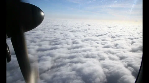 Window View of airplane. Video stock 32771217