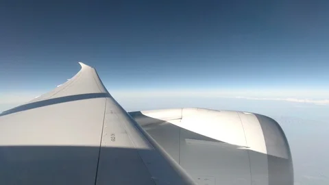 Window View from Airplane Stock Footage 89778718
