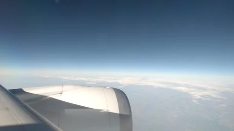 Window View from Airplane 库存影片 89778783