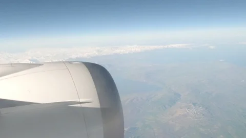 Window View from Airplane Stock Footage 89778823