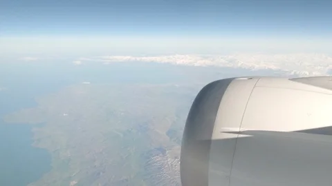 Window View from Airplane Video stock 89778853