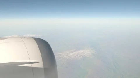 Window View from Airplane 库存影片 89778947