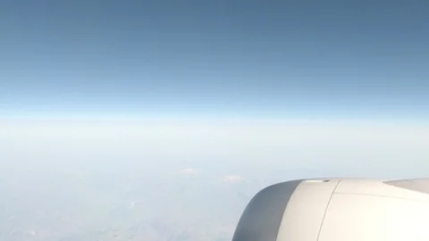 Window View from Airplane 库存影片 89778971