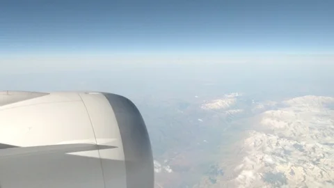 Window View from Airplane Video stock 89779020