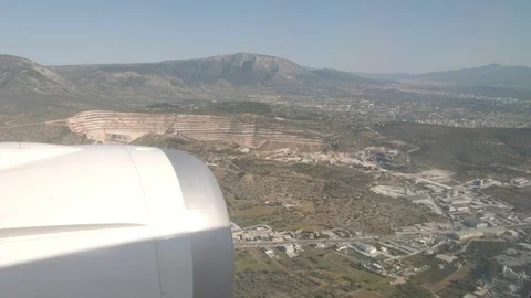 Window View from Airplane Stock Footage 89779166