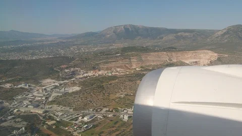 Window View from Airplane Stock Footage 89779565