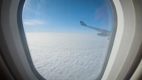 Window view of airplane Vidéo 154838416