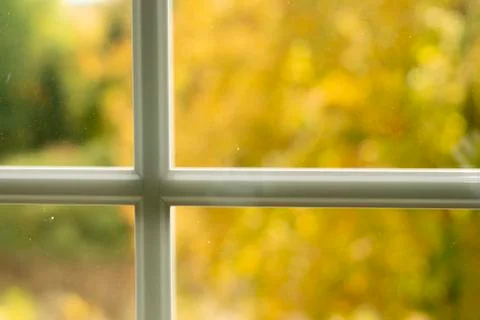 Window view (autumn) Stock Photos