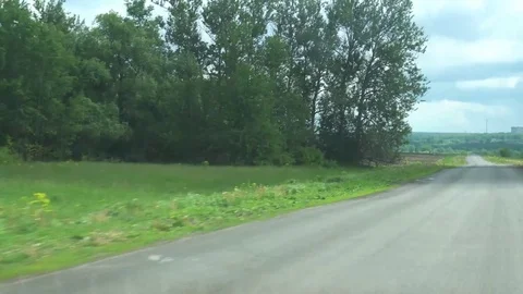 Window View from a Car, Bus, Train. Traveling HD videos Video stock 76208660