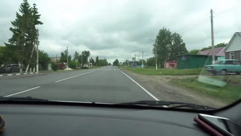 Window View from a Car, Bus, Train. Traveling HD videos Stock Footage 76208908