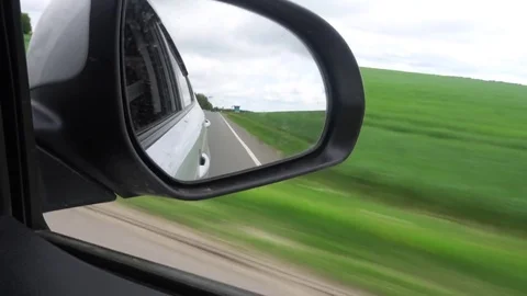 Window View from a Car, Bus, Train. Traveling HD videos Stock Footage 76209005