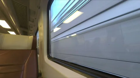 Window view from fast train in Holland Video stock 58763350
