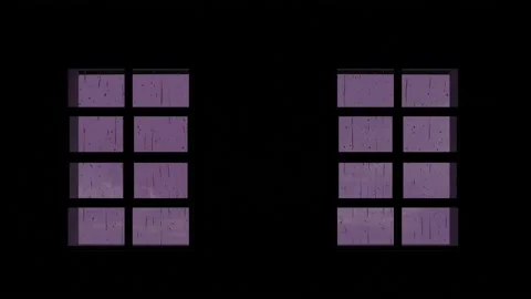 Window view with heavy rain and lightning. 4K loop render animation Stock Footage 194779241