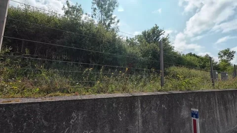 Window View of Motorways and Traffic During Car Travel From Luton to Canterbury Stock Footage 314467724