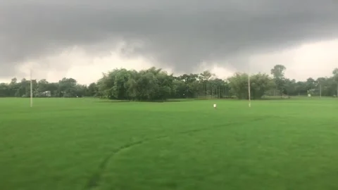 Window view from a moving train Stock Footage 251729166