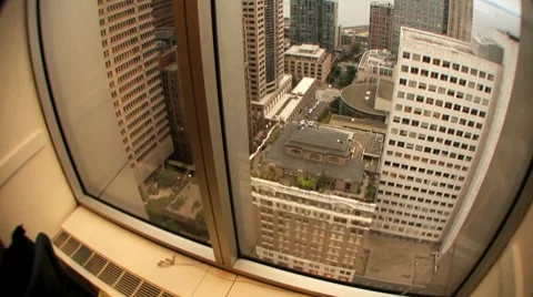 Window view. Office view. Stock Footage 8690934