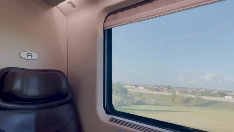 Window View from a Speeding Train Stock Footage 274775290