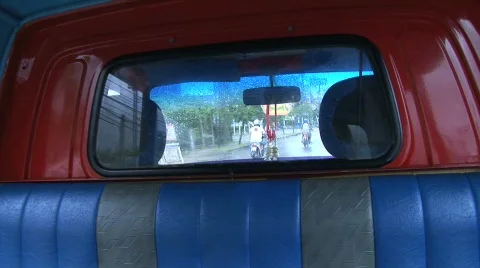 Window view through truck Stock Footage 295985