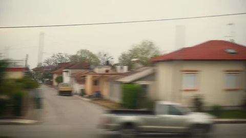 Window View from Train, Car or Bus Stock Footage 89594708