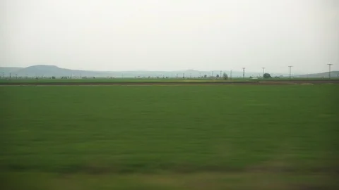 Window View from Train, Car or Bus, in 4K, No Color Correction 動画素材 89597208