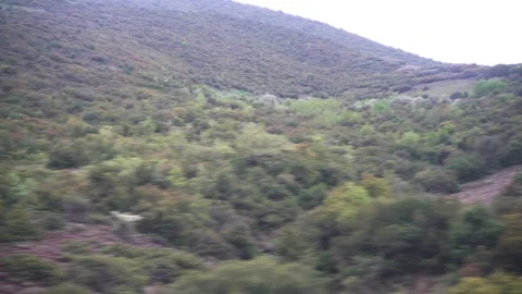 Window View from Train, Car or Bus, in 4K, No Color Correction Видео 89598270