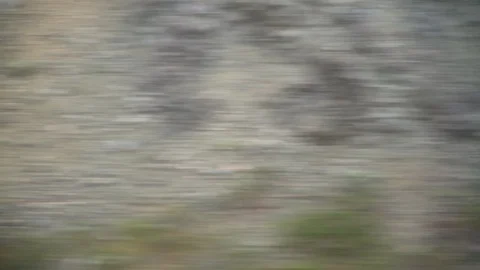 Window View from Train, Car or Bus, in 4K, No Color Correction Stockbeeldmateriaal 89598794