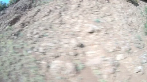 Window View from Train, Car or Bus, in 4K, No Color Correction Stock Footage 89821060