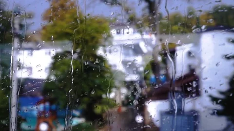 Window View from Train Stock-Footage 99582535