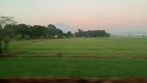 Window Views On The Rain from Java Islan Stock Footage 247479961