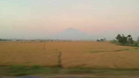 Window Views On The Rain from Java Islan Stock Footage 247479964