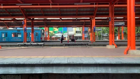 Window Views from Train in Java Island On the Morning Stock Footage 247479730