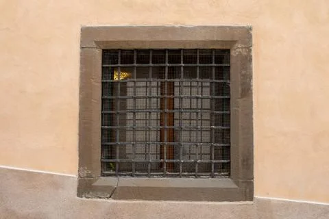 Window With Vintage Bars Stock Photos