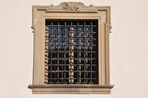 Window on the wall 스톡 사진