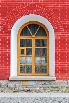 The window in the wall. Stock Photos