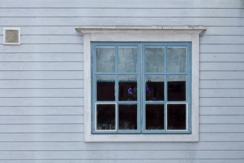 Window on wall. Foto stock