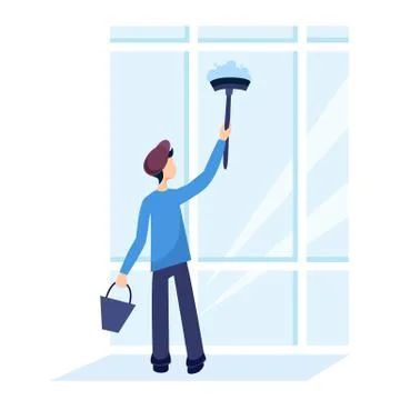 Window washer Illustrazione stock