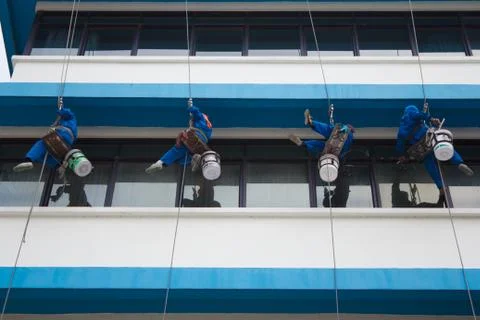 Window washer Stock Photos