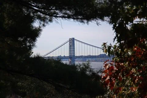 A window on Washington bridge Stock Photos